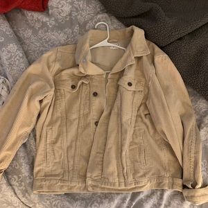 Princess Polly Western Cord Jacket Beige